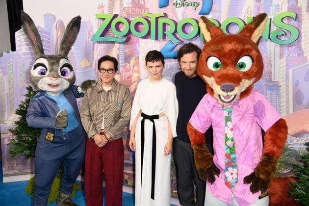 Zootropolis 2 UK Premiere Arrivals at Picturehouse Central, London, UK (L-R) - Judy Hopps, Ke Huy Quan, Ginnifer Goodwin, Jason Bateman, Nick Wilde attends The Zootropolis 2 UK Premiere at Picturehouse Central, London, England, UK on Sunday 23 November, 2025., Credit:Justin Ng Avalon UK, England, London, Picturehouse Central Copyright: xJustinxNgx xAvalonx 1054153028
