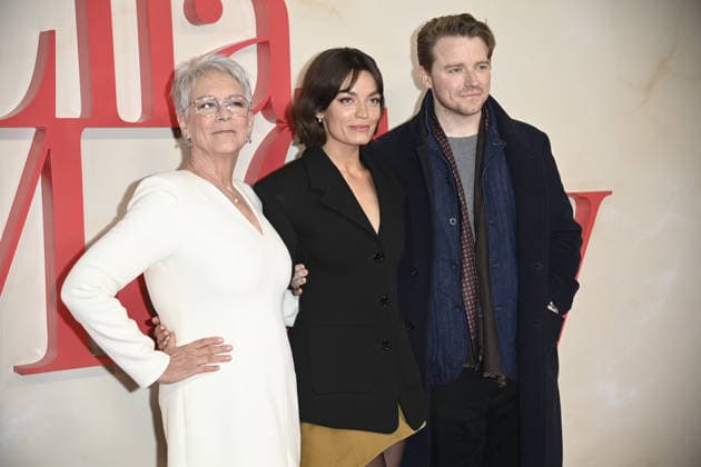 Ella McCay UK special screening, Picturehouse Central, London, UK, 24 November 2025 Jamie Lee Curtis, Emma Mackey and Jack Lowden at the UK special screening of Ella McCay, Picturehouse Central, London, UK, 24 November 2025., Credit:Justin Ng Avalon United Kingdom, London Copyright: xJustinxNgx xAvalonx 1054419982