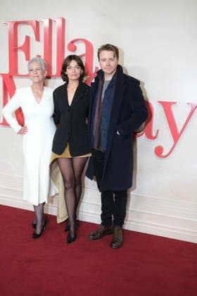 Ella McCay UK special screening, Picturehouse Central, London, UK, 24 November 2025 Jamie Lee Curtis, Emma Mackey and Jack Lowden at the UK special screening of Ella McCay, Picturehouse Central, London, UK, 24 November 2025., Credit:Julie Edwards Avalon United Kingdom, London Copyright: xJuliexEdwardsx xAvalonx 1054421538
