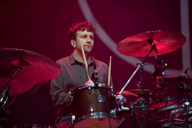 Yard Act performing live at Alexandra Palace, London, 29 November 2025 Yard Act performing live at Alexandra Palace, London, 29 November 2025 Jay Russell ,drummer Yard Act are a British rock band. Their debut album The Overload was released in ˜22 and debuted at number 2 on the UK Albums Chart. Critics have categorised the band s music as post-punk and indie rock. Their lyrics are often political, discussing opposition to topics including capitalism, gentrification and social class, told using dark humor and cynical storytelling , Credit:Dafydd Owen Avalon Alexandra Palace, London Copyright: xDafyddxOwenx xAvalonx 1055524738