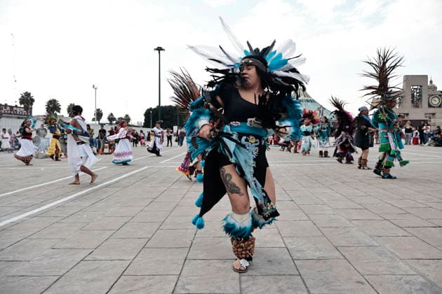 December 9, 2025, Mexico, Cdmx, Mexico: The largest Catholic celebration in Mexico is the Day of Our Lady of Guadalupe, celebrated on December 12th, her birthday. Thousands of pilgrims begin arriving from all over the country to thank the Virgin of Guadalupe for all the miracles she has granted to the faithful. They also come simply to express gratitude for health, employment, and financial security. The Basilica s courtyard begins to fill with pre-Hispanic dancers, musicians, processions, and even people making floral arrangements in honor of Our Lady of Guadalupe. For many, the diversity and combination of traditions and beliefs stem from the arrival of the Spanish, who imposed the Catholic religion and forced the Mexica people to abandon - ZUMAp204 20251209_zip_p204_080 Copyright: xJosuexPerezx