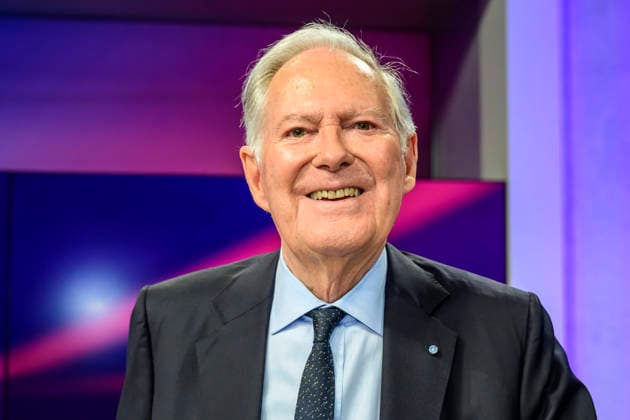 GER, Berlin, studio, guest on maischberger, political talk show, TV, format, with host Sandra Maischberger, Das Erste, from Adlershof at Studio 20, pictured from left Roland Berger business and political consultant January 21, 2026, Copyright: HMBxMedia UwexKoch