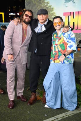 The Wrecking Crew UK Special Screening Arrivals at Cineworld, Leicester Square, London, UK (L-R) - Jason Momoa, Dave Bautista and Angel Manuel Soto attends the UK Special Screening of The Wrecking Crew at Cineworld, Leicester Square, London, England, UK on Thursday 22 January, 2026., Credit:Justin Ng Avalon UK, England, London, Cineworld, Leicester Square Copyright: xJustinxNgx xAvalonx 1068483186