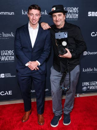 23rd Annual Living Legends Of Aviation Awards BEVERLY HILLS, LOS ANGELES, CALIFORNIA, USA - JANUARY 23: James Dumoulin (The School of Hard Knocks) and Karl Larsen arrive at the 23rd Annual Living Legends Of Aviation Awards held at The Beverly Hilton Hotel on January 23, 2026 in Beverly Hills, Los Angeles, California, United States., Credit:Xavier Collin Avalon United States, California, Beverly Hills, The Beverly Hilton Hotel Copyright: xXavierxCollinx xAvalonx 1068827867