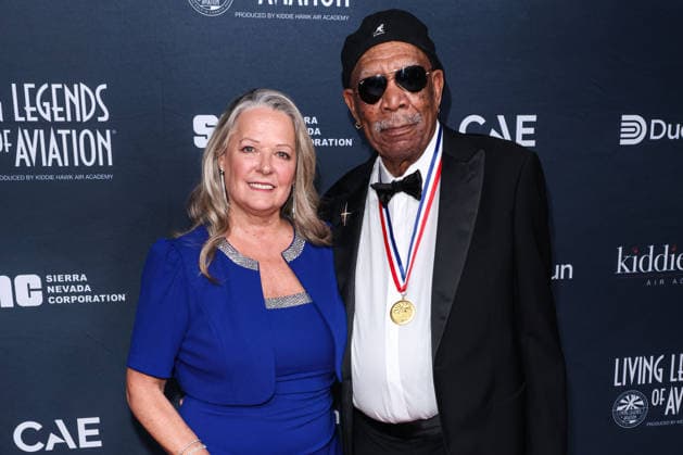 23rd Annual Living Legends Of Aviation Awards BEVERLY HILLS, LOS ANGELES, CALIFORNIA, USA - JANUARY 23: Lori McCreary and Morgan Freeman arrive at the 23rd Annual Living Legends Of Aviation Awards held at The Beverly Hilton Hotel on January 23, 2026 in Beverly Hills, Los Angeles, California, United States., Credit:Xavier Collin Avalon United States, California, Beverly Hills, The Beverly Hilton Hotel Copyright: xXavierxCollinx xAvalonx 1068828009