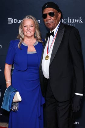 23rd Annual Living Legends Of Aviation Awards BEVERLY HILLS, LOS ANGELES, CALIFORNIA, USA - JANUARY 23: Lori McCreary and Morgan Freeman arrive at the 23rd Annual Living Legends Of Aviation Awards held at The Beverly Hilton Hotel on January 23, 2026 in Beverly Hills, Los Angeles, California, United States., Credit:Xavier Collin Avalon United States, California, Beverly Hills, The Beverly Hilton Hotel Copyright: xXavierxCollinx xAvalonx 1068828057
