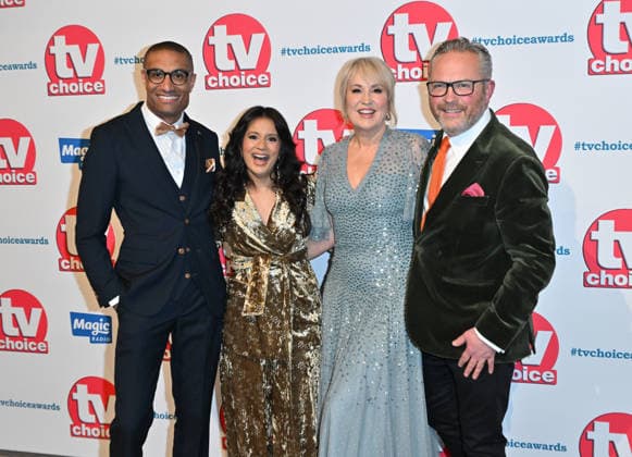 TV Choice Awards 2026, Arrivals, London, UK. 02 February 2026. London, UK, 02 February 2026. Richie Anderson, Sonali Shah, Nicki Chapman and Jules Hudson attend the TV Choice Awards 2026 at the The London Hilton, Park Lane, London, UK., Credit:Lee Floyd Avalon UK, London, The London Hilton, Park Lane Copyright: xLeexFloydx xAvalonx 1071589260