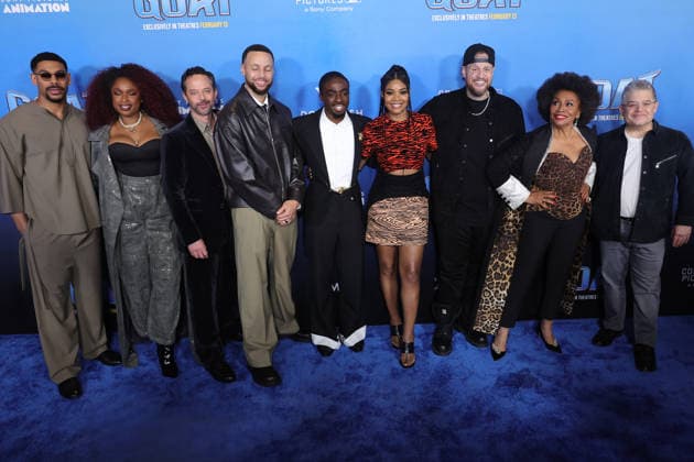 Celebrities attend the Los Angeles premiere of Columbia Pictures and Sony Pictures Animation s GOAT at the AMC Century City 15 in Los Angeles United States Featuring: Nick Kroll, Patton Oswalt, Gabrielle Union, Caleb McLaughlin, Stephen Curry, Jennifer Hudson, Jennifer Lewis, Jelly Roll, Aaron Pierre Where: Los Angeles, California, United States When: 07 Feb 2026 Credit: Faye s Vision Cover Images EDITORIAL USE ONLY. NOT FOR USE BY NEWSPAPERS BASED IN THE UK. Copyright: xx coverimg55444023