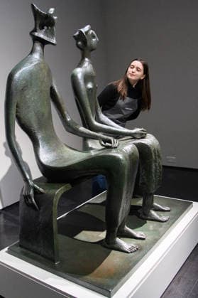 Christie s Unveils Henry Moore s King and Queen Sculpture at Christie s King Street, London, UK - 12 February, 2026 A staff member views King and Queen by Henry Moore (est. £10m -15m) which is to be offered at auction for the first time in Christie™s 20th 21st Century: London Evening Sale on the 5th March 2026 at Christie s King Street in London, England, UK on Thursday 12 February, 2026., Credit:Justin Ng Avalon UK, England, London, Christie s King Street Copyright: xJustinxNgx xAvalonx 1074375000