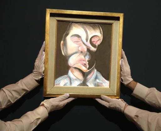 February 17, 2026, New York, New York, USA: Self-Portrait 1972, by artist Francis Bacon, estimate $8,000,000 - 12,000,000 GBP, seen during the press preview of London Calling from the Breuer - Greatest School of London Works on View Anywhere in New York, Masterpieces from the Lewis Collection held at Sotheby s New York. New York USA - ZUMAk03_ 20260217_zaf_k03_011 Copyright: xNancyxKaszermanx