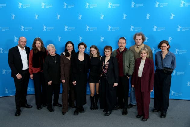 February 18, 2026, Berlin, Germany: (L-R) David Armati Lechner, Valentina Huber, Actor Rahel Ohm, Actor Gina Henkel, Director Eva Trobisch, Actor Frida Hornemann, Actor Eva Loebau, Actor Max Riemelt, Adrian Campean, Producer Trini Goetze and Editor Laura Lauzemis pose for photographers at the photo call for Etwas ganz Besonderes (Home Stories) at the 76th Berlin International Film Festival (Berlinale), Europe s first major film festival of the year, at the Grand Hyatt Hotel in Berlin. The festival runs from February 12 to 22, 2026. Berlin Germany - ZUMAf146 20260218_zip_f146_039 Copyright: xRouzbehxFouladix