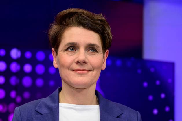 GER, Berlin, studio, guest on maischberger, political talk show, TV, format, with host Sandra Maischberger, Das Erste, from Adlershof at Studio 20, pictured from left Anna Lehmann, February 25, 2026, Copyright: HMBxMedia UwexKoch