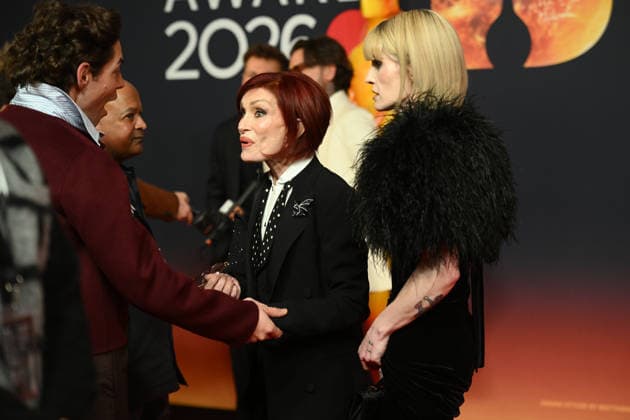 The BRIT Awards 2026, Co-op Live, Manchester, UK, 28 February 2026. Tom Read Wilson, Sharon Osbourne and Kelly Osbourne at The BRIT Awards 2026, Co-op Live, Manchester, UK, 28 February 2026., Credit:Tina Korhonen Avalon United Kingdom, Manchester Copyright: xTinaxKorhonenx xAvalonx 1079031373