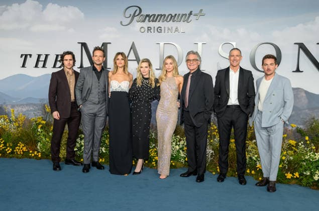 The MADISON UK Premiere at Cineworld Leicester Square, 4th March 2026. Ben Schnetzer, Patrick J. Adams, Beau Garrett, Michelle Pfeiffer, Elle Chapman, Kurt Russell, Matthew Fox, Kevin Zegers attend the European Premiere of the newest Paramount+ drama, The Madison, at Cineworld Leicester Square. on 4th March, 2026., Credit:Tina Korhonen Avalon United Kingdom, London Copyright: xTinaxKorhonenx xAvalonx 1080160353