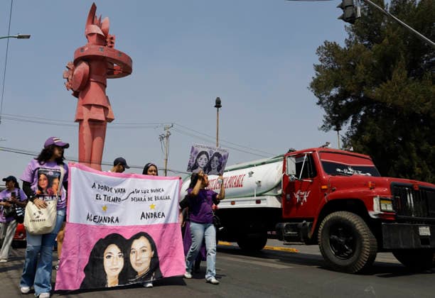 March 8, 2026, ChimalhuacaN, State Of Mexico, Mexico: Mothers and relatives of missing women and victims of femicide marched from the statue of the Chimalli Warrior to the municipal seat of Chimalhuacan in the State of Mexico to demand justice and punishment for the perpetrators, on the occasion of International Women s Day in Mexico. According to the United Nations, International Women s Day is commemorated in many countries around the world. When women from all continents, often separated by national borders and ethnic, linguistic, cultural, economic and political differences, come together on this day, they can contemplate a tradition of no less than ninety years of struggle for equality, justice, peace and development. ChimalhuacaN - ZUMAs197 20260308_aaa_s197_512 Copyright: xGerardoxVieyrax
