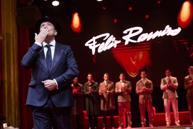 Félix Ramiro presents his new collection at OMODA Madrid es Moda The designer Félix Ramiro presents his new collection during a fashion show, at the Teatro Magno, on March 14, 2026, in Madrid Spain The firm founded by Félix Ramiro presents his new collection at OMODA Madrid es Moda Félix Ramiro is a mens design firm with more than three decades of experience, recognized for its combination of avant-garde, tradition and craftsmanship, tradition and craftsmanship Specializing in suits for groom, ceremony, executive and sport, stands out for the quality and precision of its garments Its founder, Felix Ramiro, discovered his vocation as a tailor in the 80s and, after training and obtaining national recognition, started in 1988 a brand that tod Copyright: xJesusxHellinx 7365687