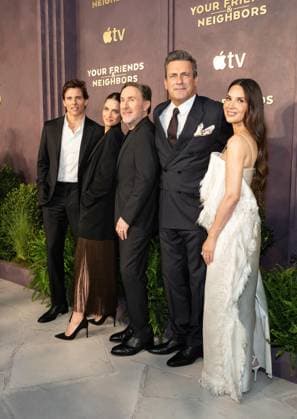 March 30, 2026, Bronx, New York, USA: James Mardsen, Amanda Peet, Jonathan Tropper, Jon Hamm, Olivia Munn attend premiere of Season 2 of Apple TV Your Friends & Neighbors at The New York Historical in New York, NY on March 30, 2026. Bronx USA - ZUMAr339 20260330_znp_r339_197 Copyright: xLevxRadinx
