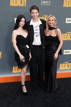 Los Angeles Premiere Of AMC+ s The Audacity Season 1, Los Angeles, USA, 31 March 2026 Nikki Hahn, Everett Blunck and guest at the Los Angeles Premiere Of AMC+ s The Audacity Season 1 held at the Academy of Motion Picture Arts and Sciences - Linwood Dunn Theater on 31 March 2026 in Hollywood, Los Angeles, California, United States., Credit:Xavier Collin Avalon United States, California, Los Angeles Copyright: xXavierxCollinx xAvalonx 1087853815