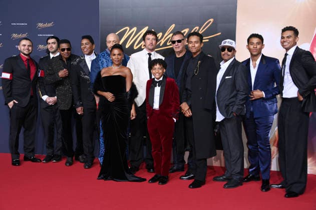 Prince Jackson, Bigi Jackson, Jackie Jackson, Jermaine Jackson, KeiLyn Durrel Jones, Nia Long, Miles Teller, Juliano Krue Valdi, Graham King, Jaafar Jackson, Marlon Jackson, Jermajesty Jackson and Randy Jackson Jr at the premiere of the movie Michael at the Uber Eats Music Hall Berlin, 10 04 2026 Foto:xN.xKubelkax xFuturexImagex michael_6710