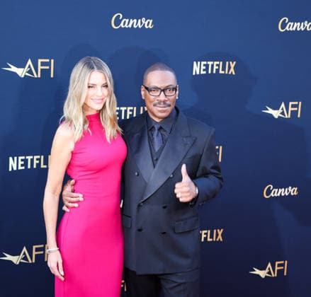April 18, 2026, Hollywood, California, USA: American Actor and Comedian EDDIE MURPHY, 65, and his Australian Actress wife PAIGE BUTCHER, 46, in a Barbie-pink dress, is on the Red Carpet before Murphy receives the American Film Instituteâ€⠢s (AFI) Life Time Achievement Award on April 18, 2026 in Hollywood, California at the Dolby Theater, Los Angeles. The event is sponsored by Netflix. Hollywood USA - ZUMAk144 20260418_znp_k144_011 Copyright: xAmyxKatzx