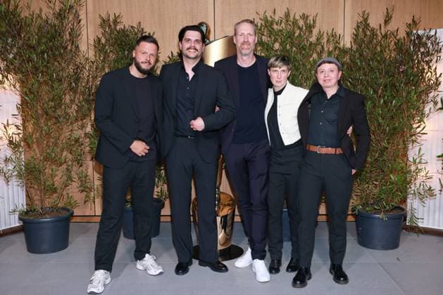 German Film Award, Nominees Evening Team Looking into the Sun, Sebastian Heyser, Claudio Demel, Kai Tebbel, Evelyn Rack, Billi Mind, Nominees Evening, German Film Award, Representation of North Rhine-Westphalia, Berlin Date 25 04 2026 Copyright: xx