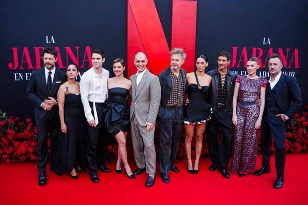 Gala Jarana en el Guadalquivir for the global premiere of Berlin and the lady of Armino Seville Pedro Alonso, Michelle Jenner, Tristán Ulloa, Begona Vargas, Julio Pena Fernández, Joel Sánchez, José Luis García Pérez, Marta Nieto and Álvaro Morte during the gala Jarana en el Guadalquivir for the global premiere of Berlin and the lady of Armino on May 9, 2026 in Seville Andalusia, Spain The global premiere of the second season of the spin off of La casa de papel , entitled Berlín y la dama del armino , which is being held yesterday Friday and today, Saturday, will host several outstanding events in Seville Today Saturday, this event has taken place on the Guadalquivir River starting with a red carpet on which have paraded besides the cast, V Copyright: xMariaxJosà xLopezx 7511764