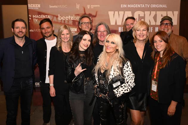 Daniel Guhl, guest, Dorothea Jacob, Jennifer Haben, guest, Thomas Jensen, Doro Pesch, Holger Hübner, Cordula Kablitz Post, Adele Kohout and Christian Beetz at the premiere of the Magenta TV documentary Wacken Hearts Full of Metal at the DOK fest München 2026 in the Deutsches Theater Munich, 09 05 2026 Foto:xR.xHeinex xFuturexImagex wacken_6508