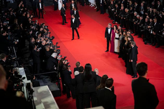 Cannes Labandon Red Carpet EB French director and screenwriter Vincent Garenq, French actor Antoine Reinartz, French actor Nedjim Bouizzoul, a guest, Samuel Paty s sister Mickaelle Paty, French actress Emmanuelle Bercot, French producer Francois Kraus, French actor Diamadoua Sissoko, a guest, French actress Emma Boumali, French actor Azize Kabouche, guests, French actress Mounira Barbouch, French actress Ahlam Slama arrive for the screening of the film L Abandon at the 79th edition of the Cannes Film Festival in Cannes, southern France on May 13, 2026.Photo by Eliot Blondet ABACAPRESS.COM Cannes France France Copyright: xBlondetxEliot ABACAx