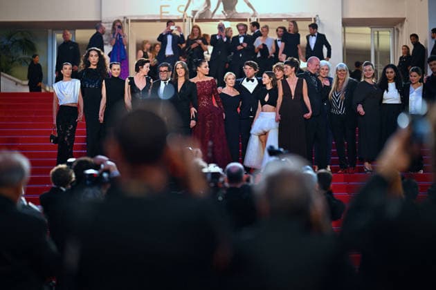 Cannes Hope red carpet. FC Raya Martigny, Jehnny Beth, Sara Giraudeau, Jeanne Herry, Adèle Exarchopoulos, Hélène Alexandridis, Mathilde Roehrich, Hugo Selignac, Sara-Jeanne Drillaud, Alain Attal, Brigitte Sy and Anne Suarez attends the Hope screening during the 79th annual Cannes Film Festival at Palais des Festivals on May 17, 2026 in Cannes, France. Photo by Franck Castel ABACAPRESS.COM Cannes Copyright: xCastelxFranck ABACAx