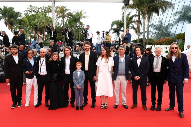 Internationale Filmfestspiele von Cannes, The Unknown Premiere #4 May 18, 2026, Cannes, Cote D azur, France: ERIC LENOIR, BARTAS ZDANOVICIUS, HELENA POKORNY, KESTUTIS CICENAS, ROSTISLAV KIRPICENKO and ANASTASIIA PUSTOVIT on the red carpet for the screening of THE UNKNOWN at the 79th Annual Cannes Film Festival at Palais des Festivals in Cannes, France Cannes France - ZUMAc179 20260518_zep_c179_017 Copyright: xMickaelxChavetx
