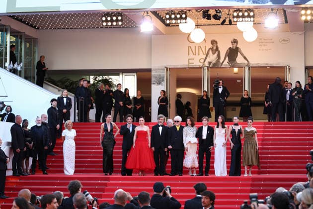 May 19, 2026, Cannes, Cote D azur, France: NIEVEZ ALVAREZ, QUIM GUTIERREZ, AITANA SANCHEZ-GIJON, LEONARDO SBARAGLIA, PEDRO ALMODOVAR, BARBARA LENNIE, PATRICK CRIADO, VICTORIA LUENGO, MILENA SMIT and AMAIA ROMERO on the red carpet for the screening of AMARGA NAVIDAD at the 79th Annual Cannes Film Festival at Palais des Festivals in Cannes, France Cannes France - ZUMAc179 20260519_zep_c179_067 Copyright: xMickaelxChavetx