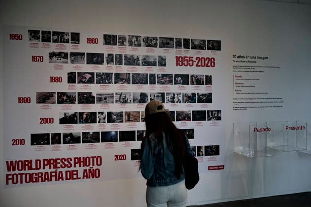 June 23, 2026, Mexico City, State Of Mexico, Mexico: The Franz Mayer Museum is once again hosting the World Press Photo 2026 exhibition, showcasing 144 of the best photojournalistic and documentary photographs from around the world. Mexican photographer CESAR RODRIGUEZ, who won the Long-Term Projects category with his series Mexico, a Changing Climate, was present at the event. His series addresses climate change, specifically the water situation in different regions of the country. World Press Photo is celebrating its 70th anniversary, and to commemorate this milestone, the exhibition The Archive is also on display. This exhibition features photographs that have won this award and are considered the most representative of each era - ZUMAp204 20260623_zip_p204_038 Copyright: xJosuexPerezx