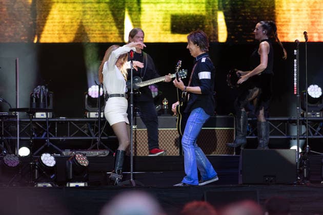 Roxette, Live Back Again, Schloßplatz, Coburg Concert, Live Music Roxette, Live Back Again 28 Jun 2026 Schloßplatz, Coburg, Germany Image: Per Gessle and Lena Philipsson, of Rosette, preform in the Schloßplatz, Coburg. Copyright: xPresseFotoxEvansx