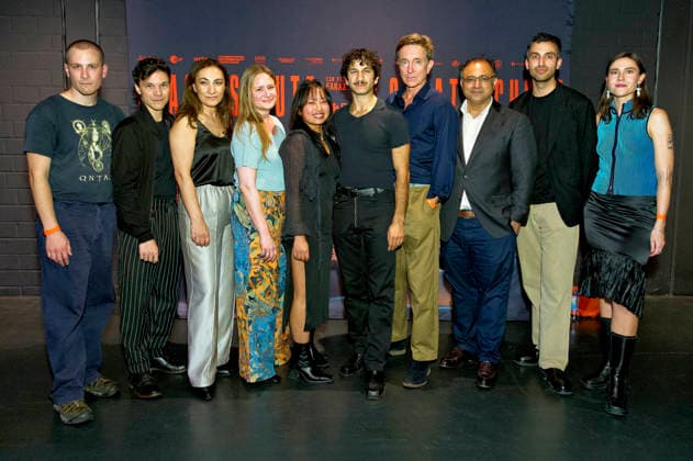 Guest, Sebastian Urzendowsky, Alev Irmak, Chen Emilie Yan, Julia Jentsch, Arnd Klawitter, Guest, Jorgo Narjes, and Paulina Lorenz at the premiere of the feature film *Staatsschutz* at Cinenova in Cologne, August 28, 2026 Foto:xC.xAdolph xFuturexImagex staatsschutz_6701