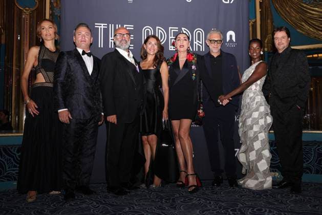 Linda Gennari, Valentino Buzza, Mariam Battistelli, Davide Livermore, Caterina Murino, Rossy de Palma, Vincent Cassel, Paolo Gep Cucco at the premiere of the film *The Opera* at the Folies Bergère in Paris on August 31, 2026. Jasmine Aissaoui. Bestimage. Premiere of the film *The Opera* at the Folies Bergère in Paris on August 31, 2026. Paris, France Copyright: xJasminexAissaouix xBestimagexJasminexAissaouix xBestimagex