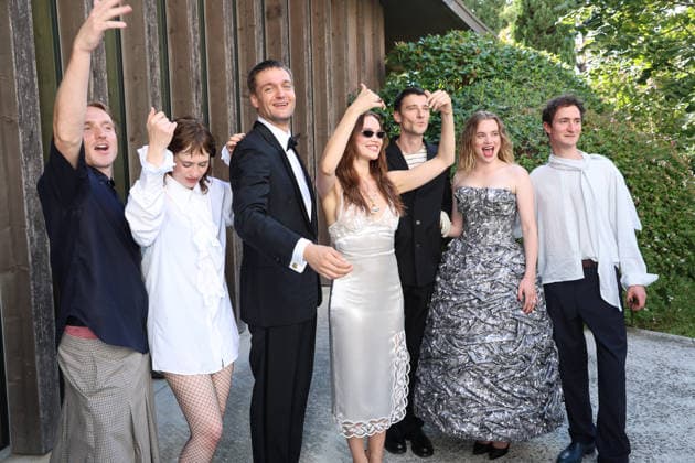 September 2, 2026, Venice, Italy: Hans-Christian Hegewald, Lia von Blarer, Lucas Englander, Emilia Schuele, Sebastian Schneider, Luna Wedle and Idan Weiss attend the premiere of The Girl With The Leica during the 83rd Venice International Film Festival at Palazzo del Cinema on the Lido in Venice, Italy, on 02 September 2026. Photo: Venice Italy - ZUMAm179 20260902_zep_m179_090 Copyright: xAlecxMichaelx