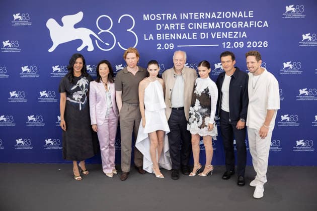 September 3, 2026, Venice, Italy: Agnes Chu , Clara Wu Tsai , Domhnall Gleeson , Rooney Mara, Werner Herzog, Kate Mara, Orlando Bloom, Ariel Leon Isacovitch. 83rd Venice FILM festival Venice Italy - ZUMAf197 20260903_zep_f197_011 Copyright: xLucaxFazzolarix