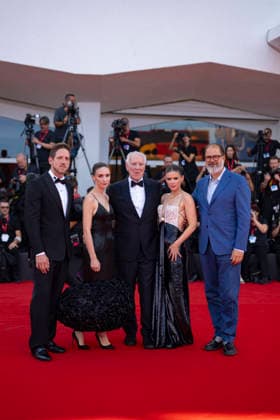 Ariel Leon, Kate Mara, Werner Herzog, Rooney Mara, and Andrea Romeo at the premiere of *Bucking Fastard* during the 83rd Venice International Film Festival (Mostra) in Venice, Italy, on September 3, 2026. Pierre Perusseau Bestimage. *Bucking Fastard* premiere at the 83rd Venice International Film Festival on September 3, 2026, in Venice, Italy. Venice, Italy Copyright: xPierrexPerusseaux xBestimagexPierrexPerusseaux xBestimagex