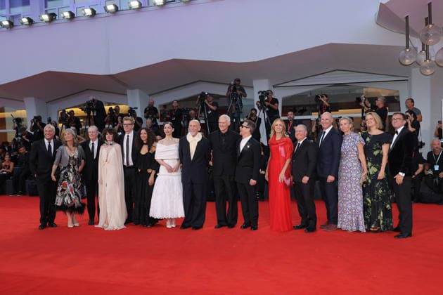 Venice 2026 Wild Horse Nine Screening NB Daniel Frigo, Anita Overland, Steve Buscemi, Parker Posey, Graham Broadbent, Ailín Salas, Mariana Di Girolamo, John Malkovich, Martin McDonagh, Sam Rockwell, Dana Walden, Alan Bergman and Matthew Greenfield attending the Wild Horse Nine Red carpet as part of the 83th Venice International Film Festival at the Lido in Venice, Italy on September 03, 2025. Photo by Nasser Berzane ABACAPRESS.COM Venice Italy Copyright: xBerzanexNasser ABACAx