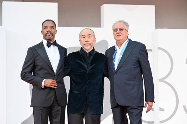 September 4, 2026, Venice, Rome, Italy: Rodney Hicks, Shinya Tsukamoto, and Geoffrey Rush on the red carpet for Nelson San, anata wa hito wo koroshimashitaka? , 83rd Venice International Film Festival, Venice, September 4, 2026 Venice Italy - ZUMAa289 20260904_zia_a289_372 Copyright: xMariaxLauraxAntonellix xAgfx