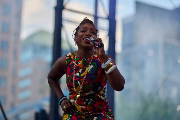 September 5, 2026, Baltimore, Baltimore, USA: R&B singer Estelle performs during the Fifth Charm City Live in Baltimore, MD, Sept. 5, 2026. Conceived by Baltimore Mayor Brandon Scott, the annual festival highlights the city s growth, music and arts, and celebrates its unique history and culture. Baltimore USA - ZUMAg216 20260905_znp_g216_004 Copyright: xDominicxGwinnx