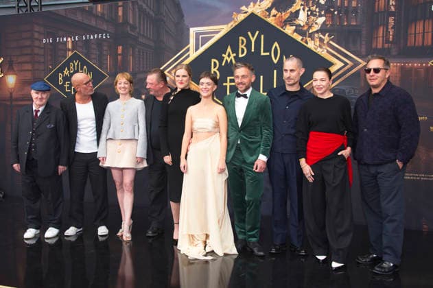 Udo Samel, Benno Fürmann, Leonie Benesch, Peter Kurth, Fritzi Haberlandt, Liv Lisa Fries, Volker Bruch, Clemens Schick, Hannah Herzsprung, and Trystan Pütter at the world premiere of the fifth and final season of the TV series Babylon Berlin at the Zoo Palast in Berlin, September 10, 2026 Foto:xC.xBehringx xFuturexImagex babylon_berlin_6995