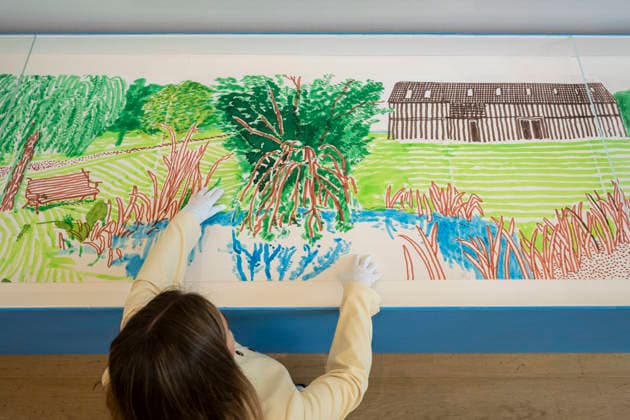 September 11, 2026, London, London, UK: LONDON, UK. Autour de la maison, o to Around the House, Summer by David Hockney (Estimate £150,000â€200,000) at a preview of upcoming autumn auctions at Phillips in Berkeley Square. The David Hockney, Modernism and Editions Evening and Online auctions take place in September. London UK - ZUMAl94_ 20260911_zaf_l94_010 Copyright: xStephenxChungx