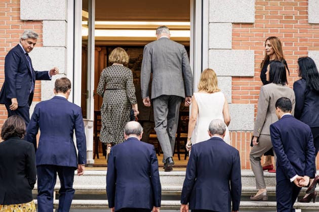 The King Grants an Audience to Prosegur’s Board of Directors and Executive Committee King Felipe VI c, accompanied by Prosegur President Helena Revoredo Delvecchio i, grants an audience to Prosegur’s Board of Directors and Executive Committee, at the Zarzuela Palace on September 16, 2026, in Madrid, Spain. The King receives the Spanish private security company, which is celebrating its 50th anniversary this year. SEPTEMBER 16, 2026 Carlos Lujá Madrid, Madrid, Spain Copyright: xCarlosxLujanx 7778487