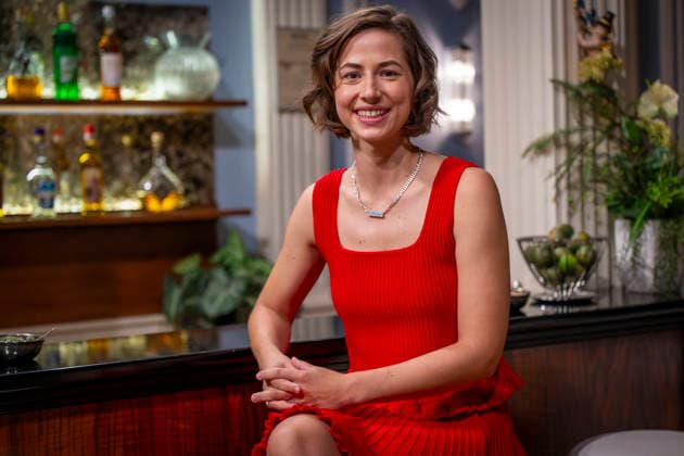 September 16, 2026, ARD telenovela *STURM DER LIEBE*, photo shoot for Season 23 on the film set in Munich, at Bavaria Film in Geiselgasteig, in the studio set of the fictional Hotel Fürstenhof. The new season premieres on November 4, 2026. Actress Pippa Fee Rupperti, who plays Emilia Jakobi, on the set of the series on September 16, 2026, ARD series *Sturm de