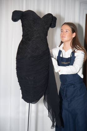 Sotheby s Princess Diana Revenge Dress Exhibition Preview at Sotheby s, London, UK - 18 September 2026 A technician holds Princess Diana s Revenge Dress by designer Christina Stambolian (est. £110k - £220k and $150k - $300k USD) as part of Sotheby s Princess Diana Revenge Dress Exhibition Preview which is to go on exhibition from 18th - 24th September 2026 before being offered at auction in New York on 9th December 2026 at Sotheby s, London, England, UK on Friday 18 September, 2026., Credit:Justin Ng Avalon UK, England, London, Sotheby s Copyright: xJustinxNgx xAvalonx 1136012284