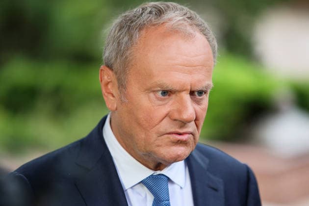 Prime Minister of Poland Donald Tusk participates in the Carpathian 8 Summit in Ivano-Frankivsk region, Ukraine, September 18, 2026. On this day, President of Ukraine Volodymyr Zelenskyy announced the launch of a new format - the Carpathian Eight (C8) - comprising Austria, the Czech Republic, Hungary, Poland, Romania, Serbia, Slovakia, and Ukraine. (Photo by Yurii Rylchuk Ukrinform) Carpathian 8 Summit in western Ukraine Copyright: xYuriixRylchukx