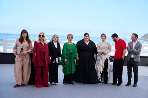 September 21, 2026, Madrid, Madrid, Spain: Pablo LarraoÂn, Mercedes Moro¡n, Dolores Fonzi, Carolina oÂlvarez, Alejandra Flechner, Mariana Enriquez, oÂngela Poblete, Juan de Dios LarraoÂn attended Mis muertos tristes Photocall during 74th San Sebastian International Film Festival at Kursaal Palace on September 21, 2026 in Donostia San Sebastian, Spain Madrid Spain - ZUMAg15_ 20260921_zaf_g15_064 Copyright: xJackxAbuinx