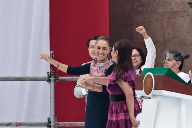 September 27, 2026, Mexico City, Cdmx, Mexico: The President of Mexico, CLAUDIA SHEIMBAUM closes before thousands of supporters in the Plaza de la Constitucio³n her tour Honestity and Results that went through the 32 States of the Republic; during the speech she talked about the progress and benefits that her government has had towards the population, first attending vulnerable groups with economic aid, improvements in the health sector, advances in technology, improvements in transport, increase in foreign investments, education, reduction of violence and homicides at the national level, greater security, all this with a humanistic approach. Within the speech he emphasized social justice, the democracy that prevails in the country, fre - ZUMAp204 20260927_zip_p204_004 Copyright: xJosuexPerezx