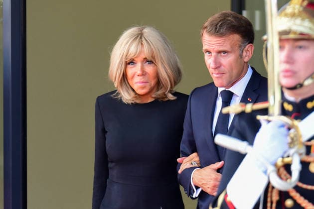 President Emmanuel Macron and his wife, First Lady Brigitte Macron, leave the Robert Schuman Conference Center in Metz, in northeastern France, on September 28, 2026, the final day of the Pope’s visit to France. Romain Doucelin, Bestimage. French President Emmanuel Macron and his wife, First Lady Brigitte Macron, leave the Robert Schuman Conference Center in Metz, northeastern France, on September 28, 2026, the final day of the Pope’s visit to France Metz, France Copyright: xRomainxDoucelinx xBestimagexRomainxDoucelinx xBestimagex